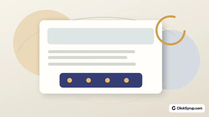 Website page with a reserved advertising placement