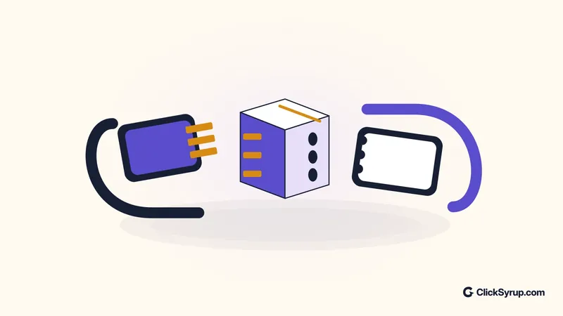 Two differently shaped connectors meet through a precisely fitted central adapter.